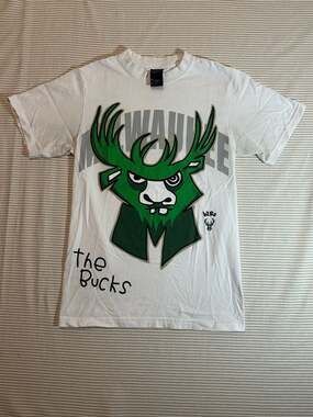 After School Special Milwaukee Bucks 'The Bucks' White Graphic T-Shirt